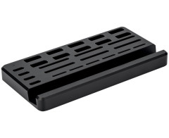 Подставка для смартфона с ячейками для SD / TF и USB Type A / Type C флеш карт, металл (чёрная)