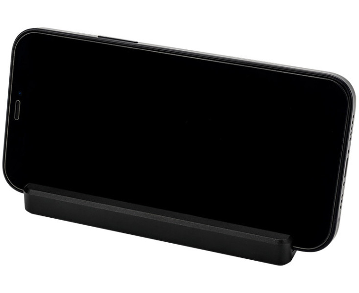 металлическая подставка под смартфон и флешки чёрная