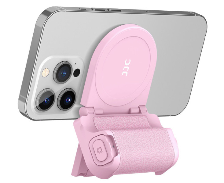 magsafe рукоятка с кнопкой затвора для смартфона розовая