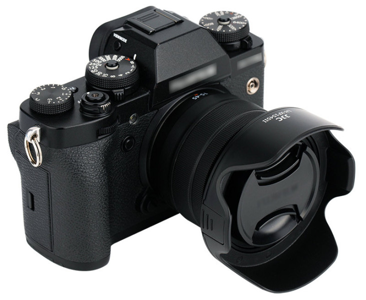 JJC LH-XF1545II BLACK Бленда для объективов Fujifilm XF 18mm f/2 R, XC 15-45 f/3.5-5.6 OIS PZ, Canon EF 40mm f/2.8 STM, Nikon Z 40mm f/2, Nikkor Z 28mm f/2.8 (SE)