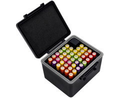 Защитный бокс на 44 батареи AAA с тестером уровня заряда