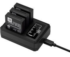 Зарядное USB-C устройство для трёх аккумуляторов Ricoh DB-120