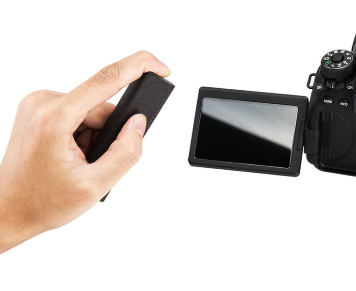 чистка дисплея видеокамеры