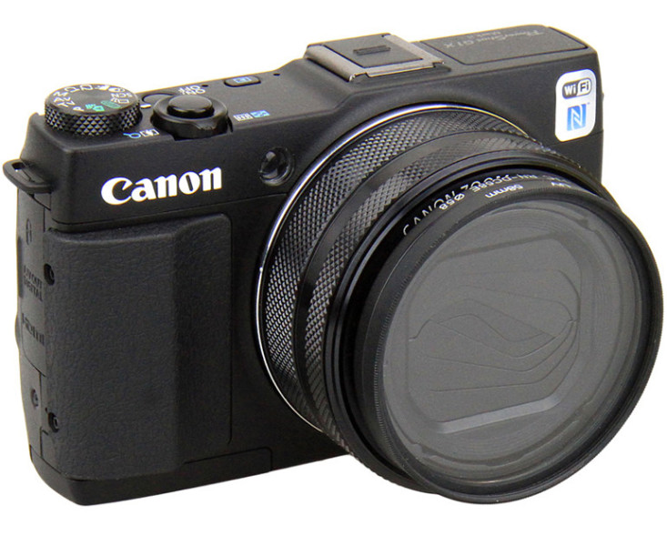 на Canon Powershot G1X Mark II светофильтр 58 мм