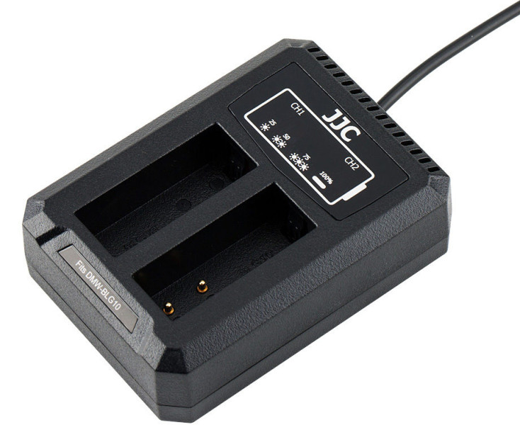 JJC DCH-BLG10 Зарядное устройство для двух аккумуляторов Panasonic DMW-BLG10, DMW-BLE9 и Leica BP-DC15