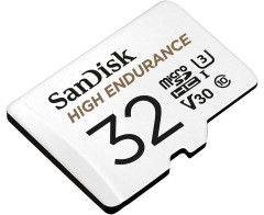 Карта памяти microSDHC UHS-I U3 Sandisk High Endurance 32 Гб, 100 МБ/с, Class 10 V30