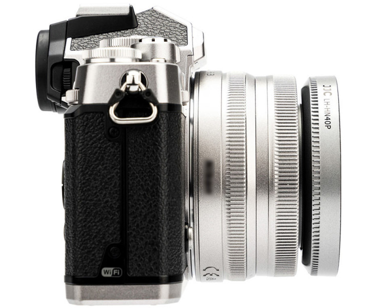 бленда для Nikkor Z DX 16-50mm f/3.5-6.3 VR серебристая