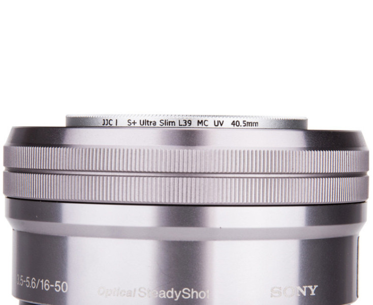 тонкий uv фильтр 40.5 мм L39 серебристая оправа