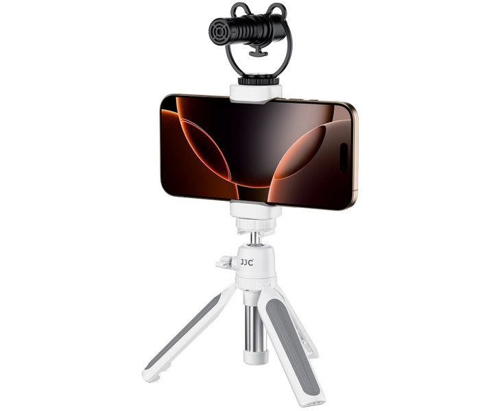 удобный зажим смартфона в штативы 1/4-20 белый цвет