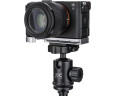 серебристый удлинитель рукоятки для Sony a7C R с Arca-Swiss