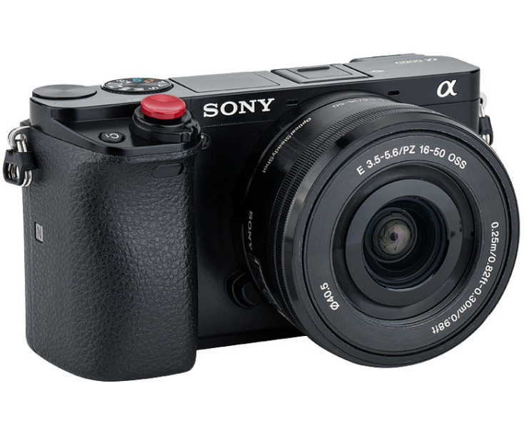 JJC SRB-NSCDR Мягкая спусковая кнопка безрезьбовая тёмно-красный цвет вогнутая