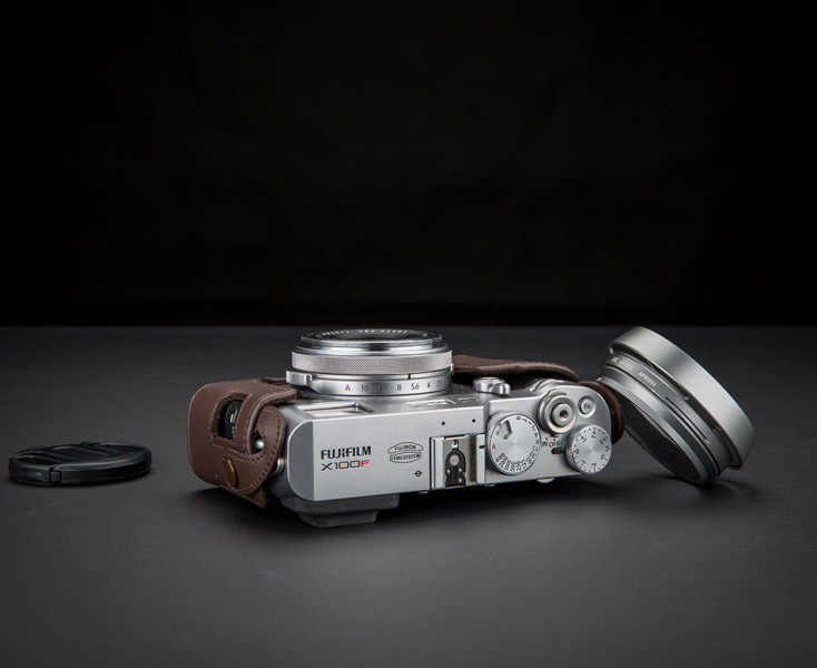 для Fuji X100VI серебристая бленда