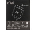 Kiwifotos GS-551 BLACK сетевое зарядное устройство QC3.0 3.6-6V 3A, 6-9V 2A, 9-12V 1.5A USB (черный цвет)