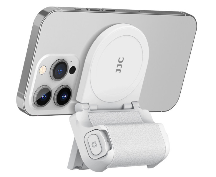 магнитная рукоятка для съёмки на android смартфон белая