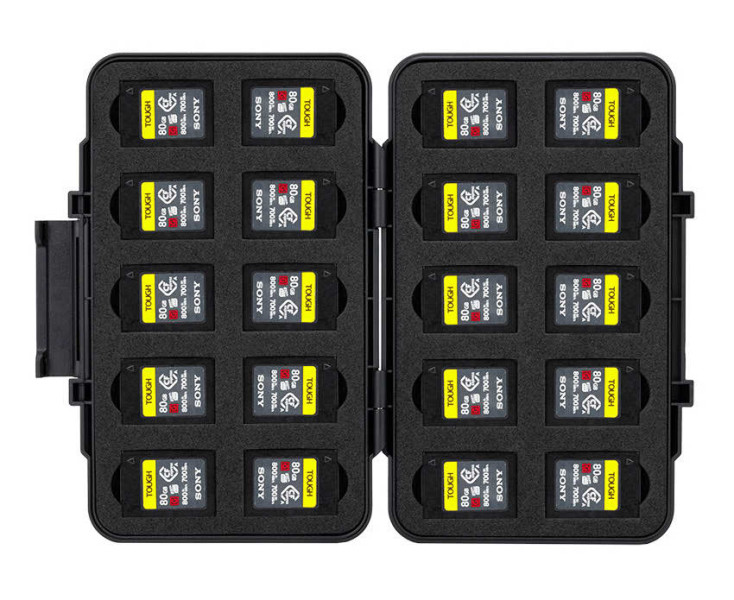 чехол на 60 карт памяти microSD и CFexpress Type A