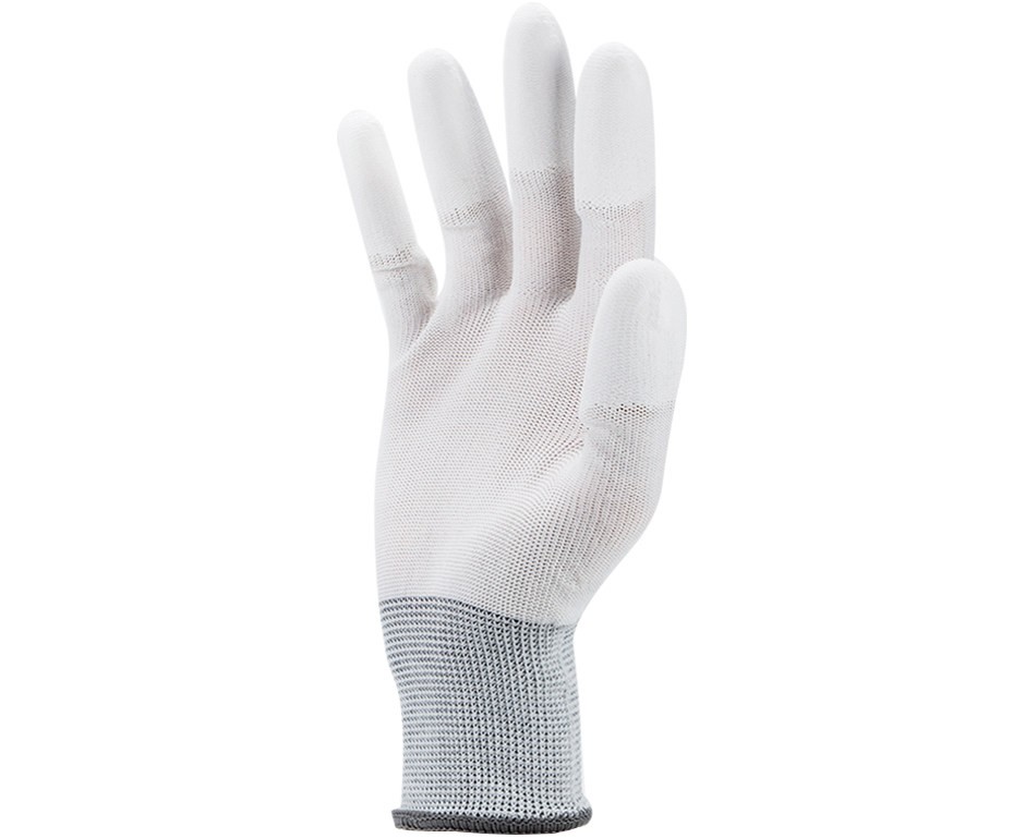 Купить антистатические перчатки из эластичного полиэстера покрытые .