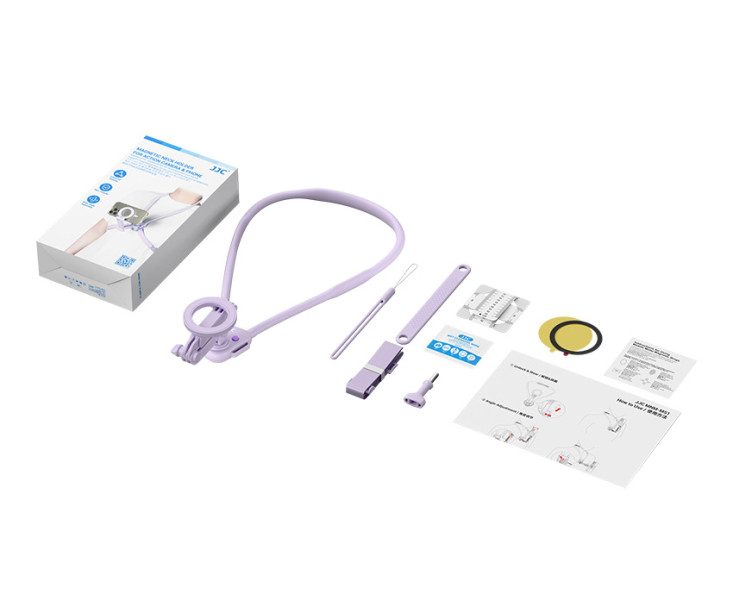 JJC MNM-MS1 PURPLE MagSafe нагрудное крепление для смартфона и экшн камеры, фиолетовый цвет