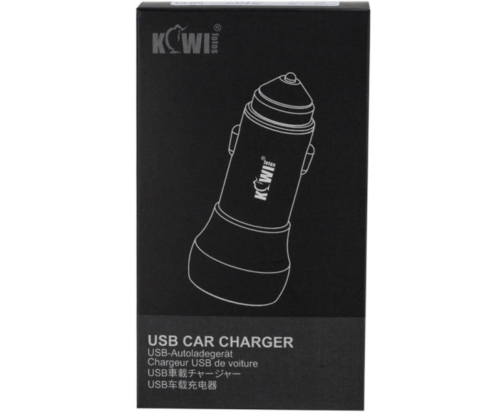 автомобильная USB зарядка красный цвет Kiwifotos UCC-01 RED