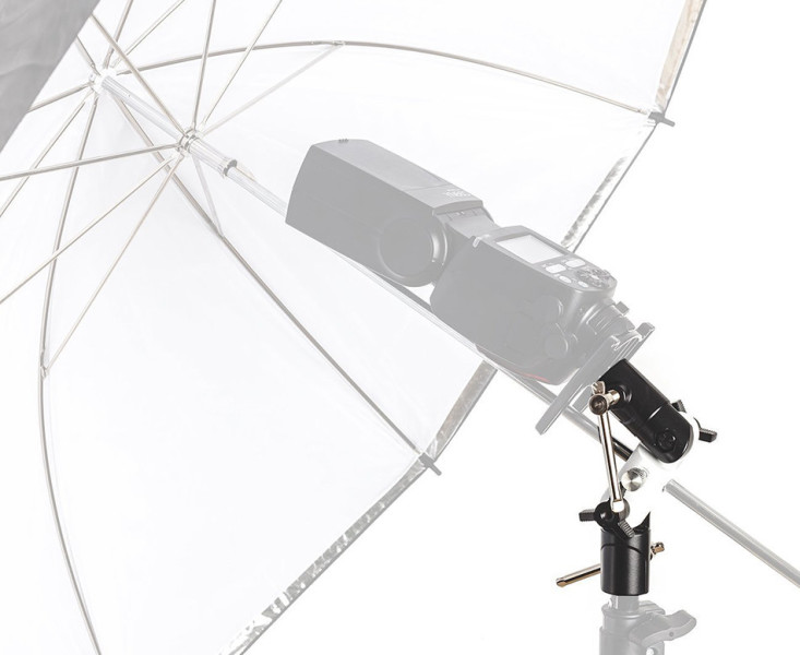 фото зонтик и вспышка в стойку