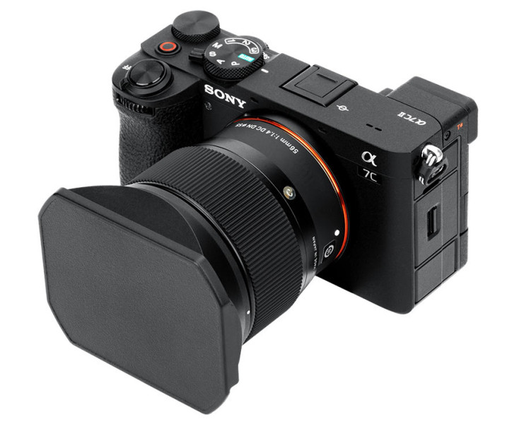 квадратная бленда для Sigma 56mm f/1.4 DC DN с крышкой защитной