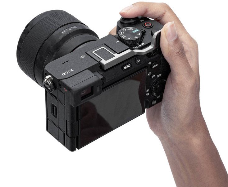 удобный хват под большой палец для Sony a7C II и a7C R серебристый