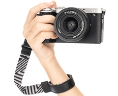 Ремешок на запястье для зеркальных, беззеркальных и Point and Shoot камер (серебристо-серый)