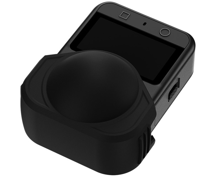 для DJI Osmo 360 с надетыми Transparent Lens Protectors крышка защитная силиконовая