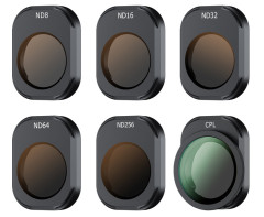 Шесть светофильтров для DJI Mini 4 Pro (ND8, ND16, ND32, ND64, ND256, CPL)