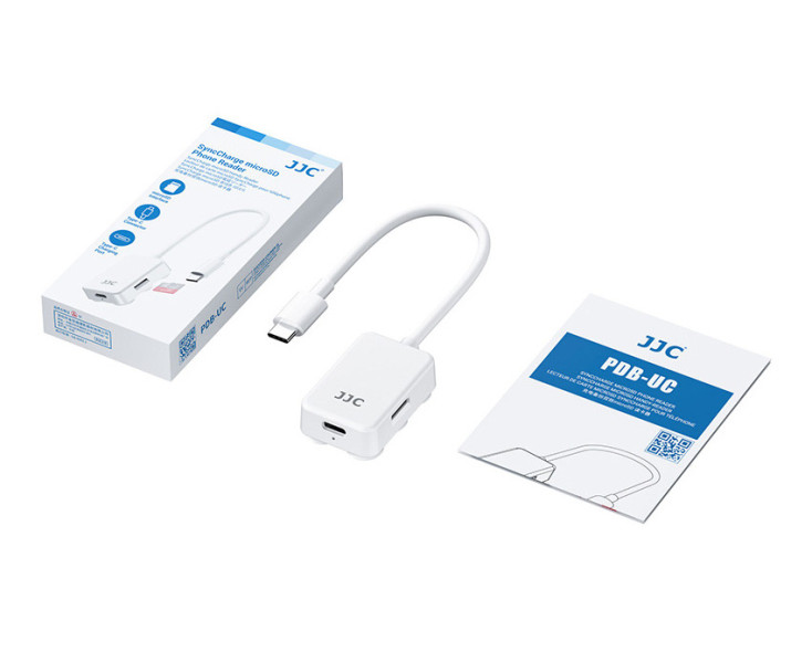 JJC PDB-UC Картридер USB Type-C SyncCharge для microSD карт памяти