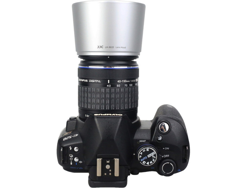 серебристая бленда для Olympus Zuiko Digital ED 40-150mm