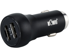 Автомобильное зарядное устройство 2xUSB QC 3.0 48Вт Kiwifotos UCC-01 BLACK