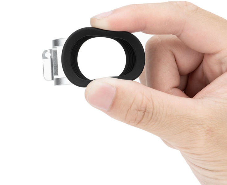 JJC EF-GFX100RF SILVER Наглазник для Fujifilm GFX 100RF удлинённый серебристый цвет крепления