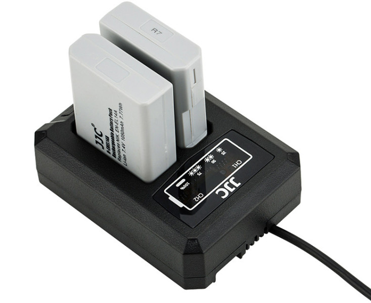 JJC DCH-ENEL14A зарядное устройство для двух аккумуляторов Nikon EN-EL14 и EN-EL14A