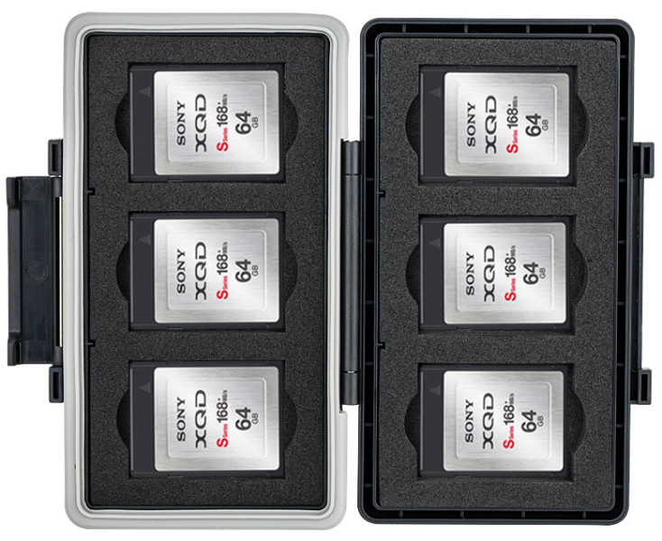 чехол на 6 карт памяти XQD