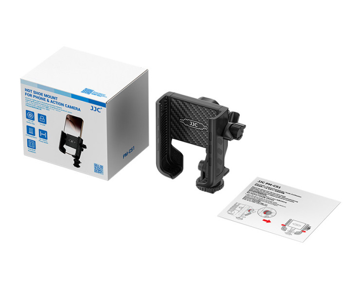 JJC PM-CS1 Универсальное крепление смартфона или экшн камеры в горячий башмак и штатив