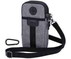 Сумка-чехол для смартфона и аккумулятора Apple Vision Pro (серый цвет)