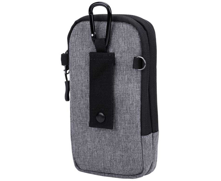 удобный серый чехол для пауэрбанка смартфона и документов