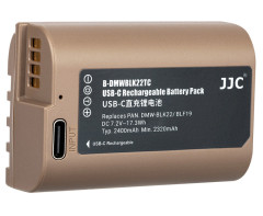 Аккумулятор JJC типа Panasonic DMW-BLK22 / DMW-BLF19 с зарядным портом Type-C