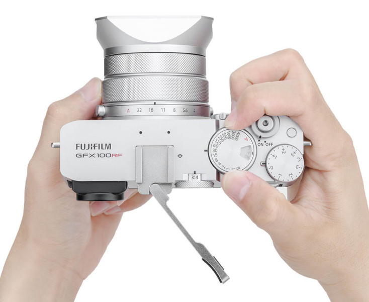 удобный хват под большой палец для Fujifilm GFX100RF серебристый