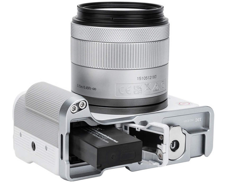 для Canon EOS R50V дополнительный хват серебристый