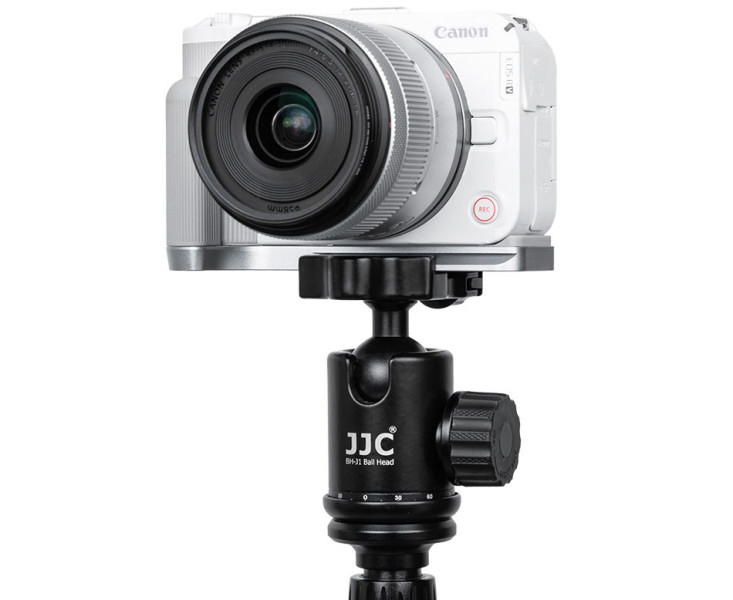 L-образная рукоятка для Canon EOS R50 V с Arca-Swiss серебристая
