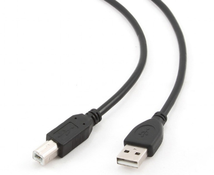Кабель USB 2.0 тип A/B (1,8 м) Cablexpert CCP-USB2-AMBM-6 черный