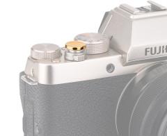 Мягкая спусковая кнопка безрезьбовая (тёмное золото) вогнутая