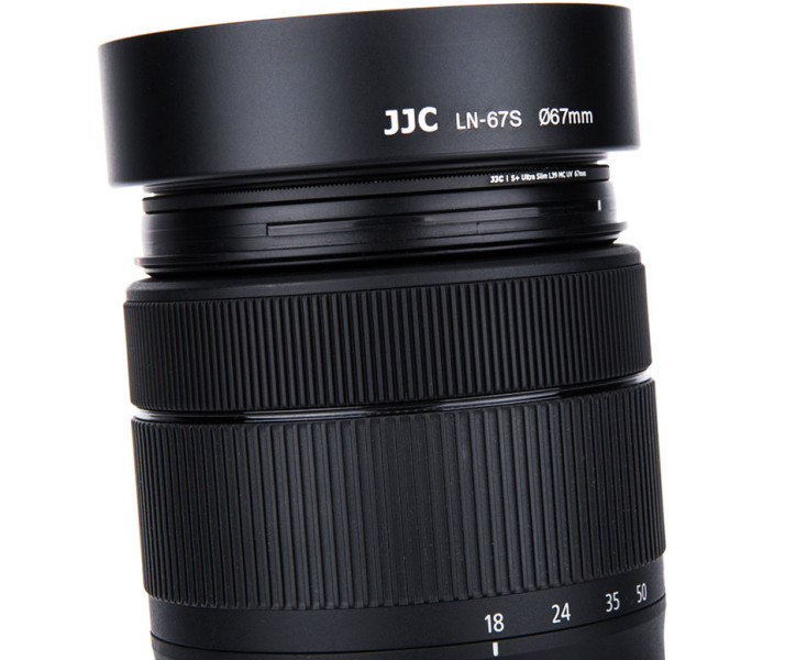 JJC LN-67S Металлическая резьбовая бленда 67 мм