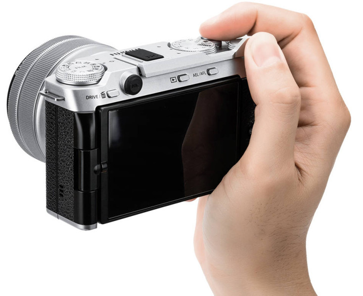 удобный хват под большой палец для Fujifilm X-M5 серебристый