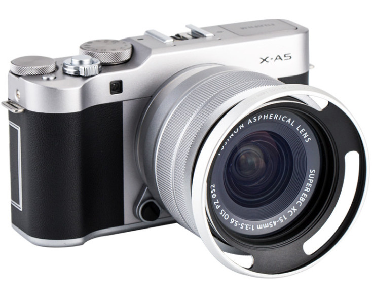 для Fujifilm XC 15-45mm F3.5-5.6 OIS PZ бленда серебристая