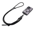чёрный плетёный ремень со страховочным шнуром для DJI Osmo Pocket 4P