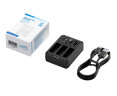 JJC DCH-BCX204TC Зарядное USB-C устройство для трёх аккумуляторов DJI BCX204