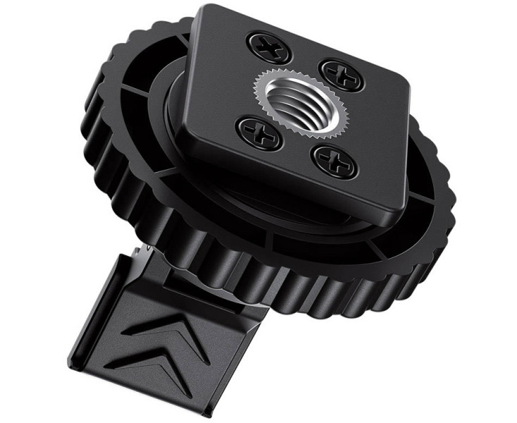 закрепить DJI Mic Mini в горячий башмак