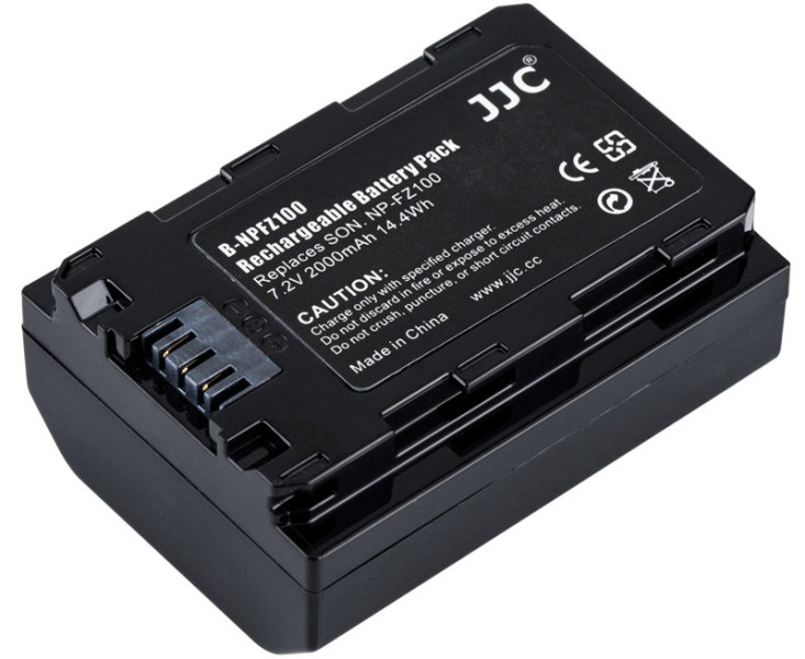JJC B-NPFZ100 аккумулятор для Sony a7R V, FX30, a7 IV, a1, a7C, a7S III, a6600, a9 II, a7 III, a7R III, a7R IV, a7R V, a9, a9 III